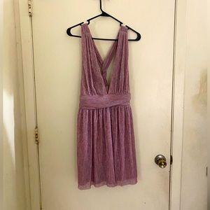 Lulus Ailey skater dress- pink